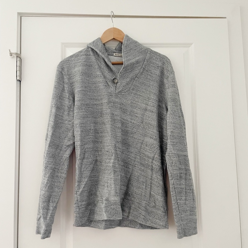 Marine Layer Woodside Shawl Collar Sweater Terry Tencel
